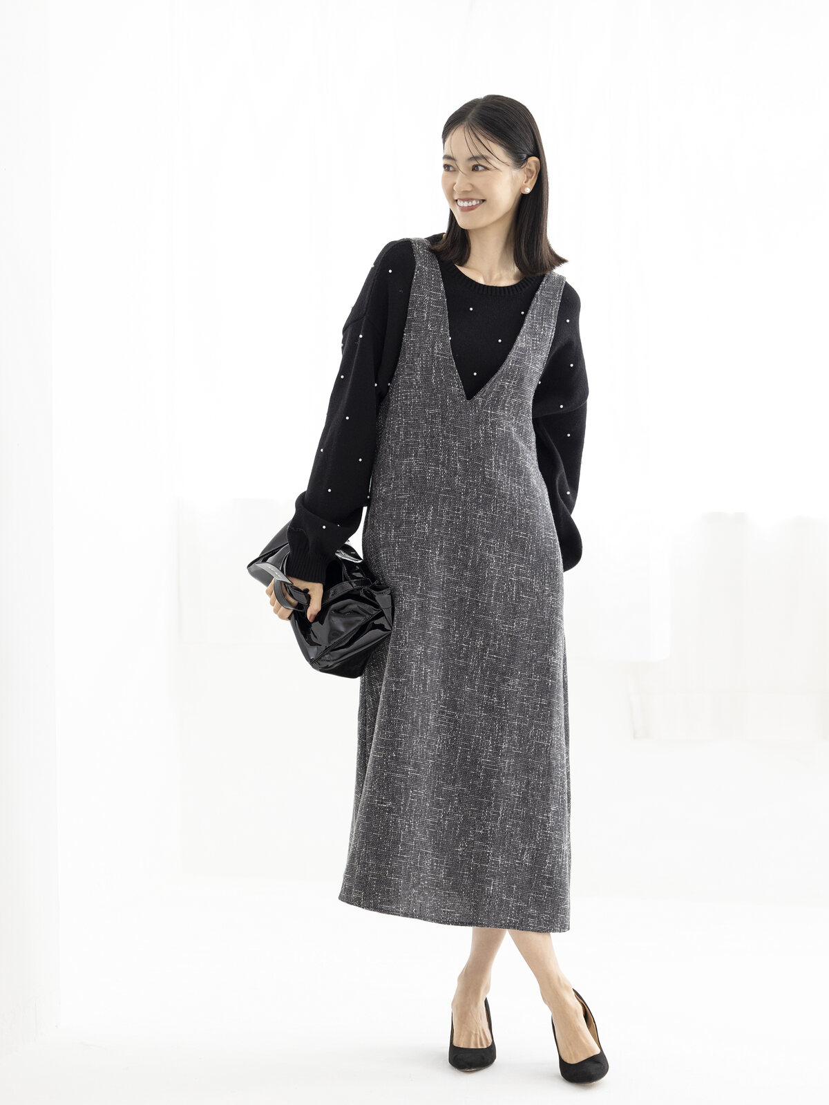 LOOK 05 一枚で、上品に決まる。